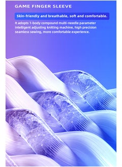 KASTWAVE 2-Pack of Silver Cloth Mobile Game Finger Cots Extremely Thinmaterial Zero Contact Breathable Extremely Sensitive  - Image 3