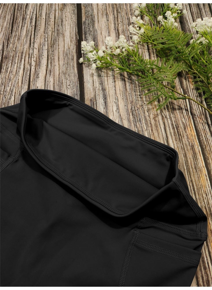 عام المرأة الرياضة السراويل جيب اليوغا قصيرة الجوارب تشغيل الدراجات السراويل - Image 5