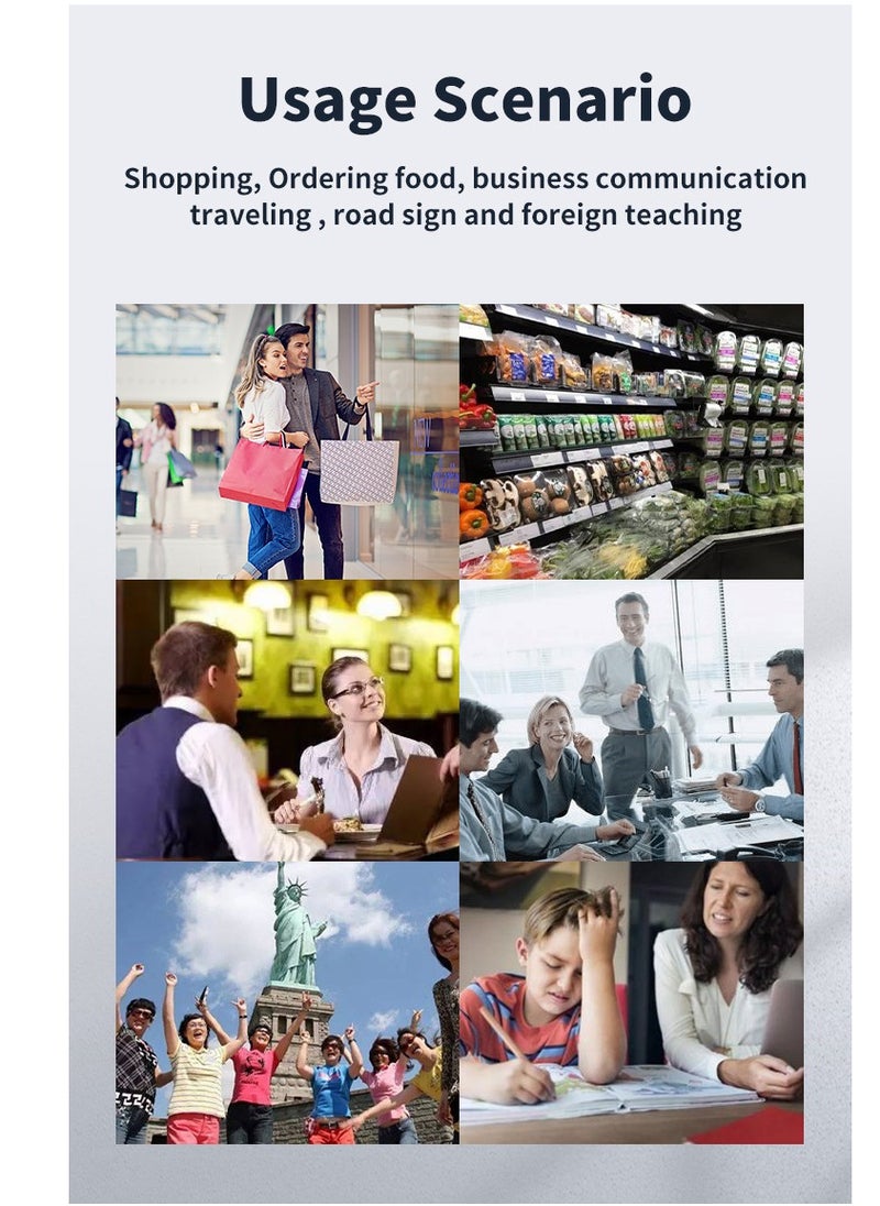 Furtey - Translation Scanning Pen, Text to Speech Device for Dyslexia, Real-time Multifunctional Pen Scanner with LCD Touchscreen, Support 12 Languages Offline Scanning Translation - Image 1