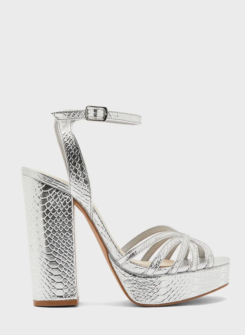 VERO MODA Thea Ankle Strap High Heel Sandal