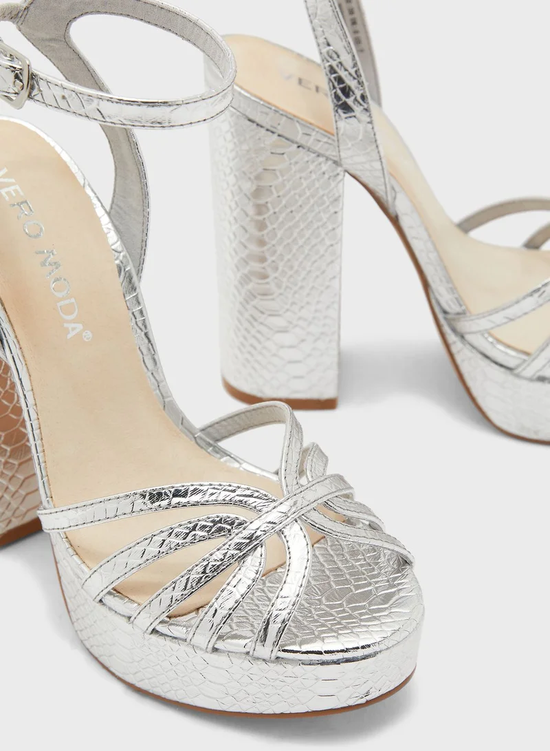 VERO MODA Thea Ankle Strap High Heel Sandal