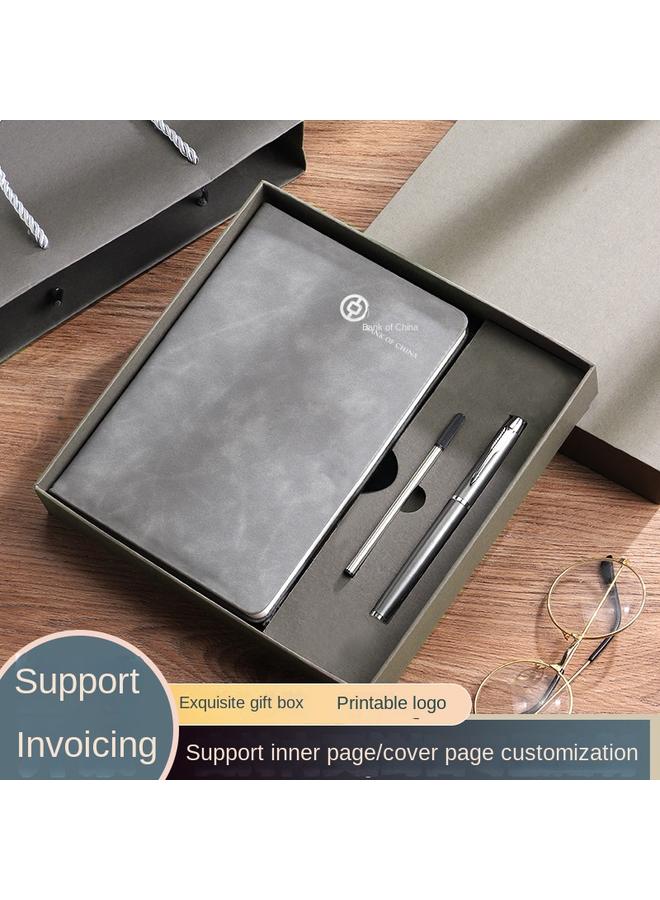 Bluejw Wholesale Business Notebook Gift Box Suit Notepad A5 Thickened Office Learning Work Book In Stock Printable Logo - Image 2