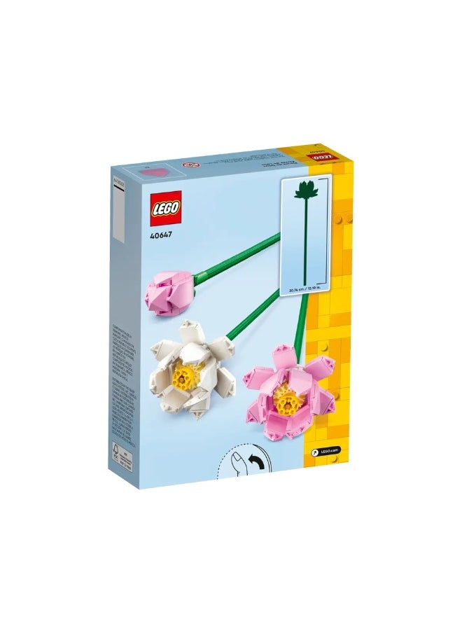 LEGO LEGO - Botanical Collection Lotus Flowers 220 Pieces - 40647  - Image 4