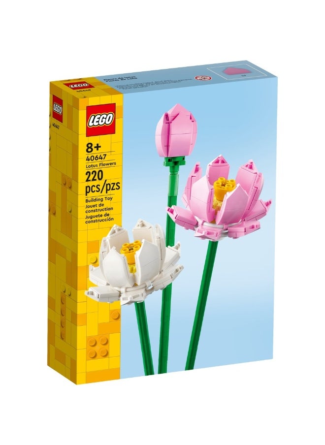 LEGO LEGO - Botanical Collection Lotus Flowers 220 Pieces - 40647  - Image 1
