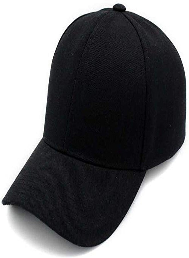 RR DESIGN Baseball Caps Unisex 100% Cotton Sports Caps for Men Women Black - Image 4