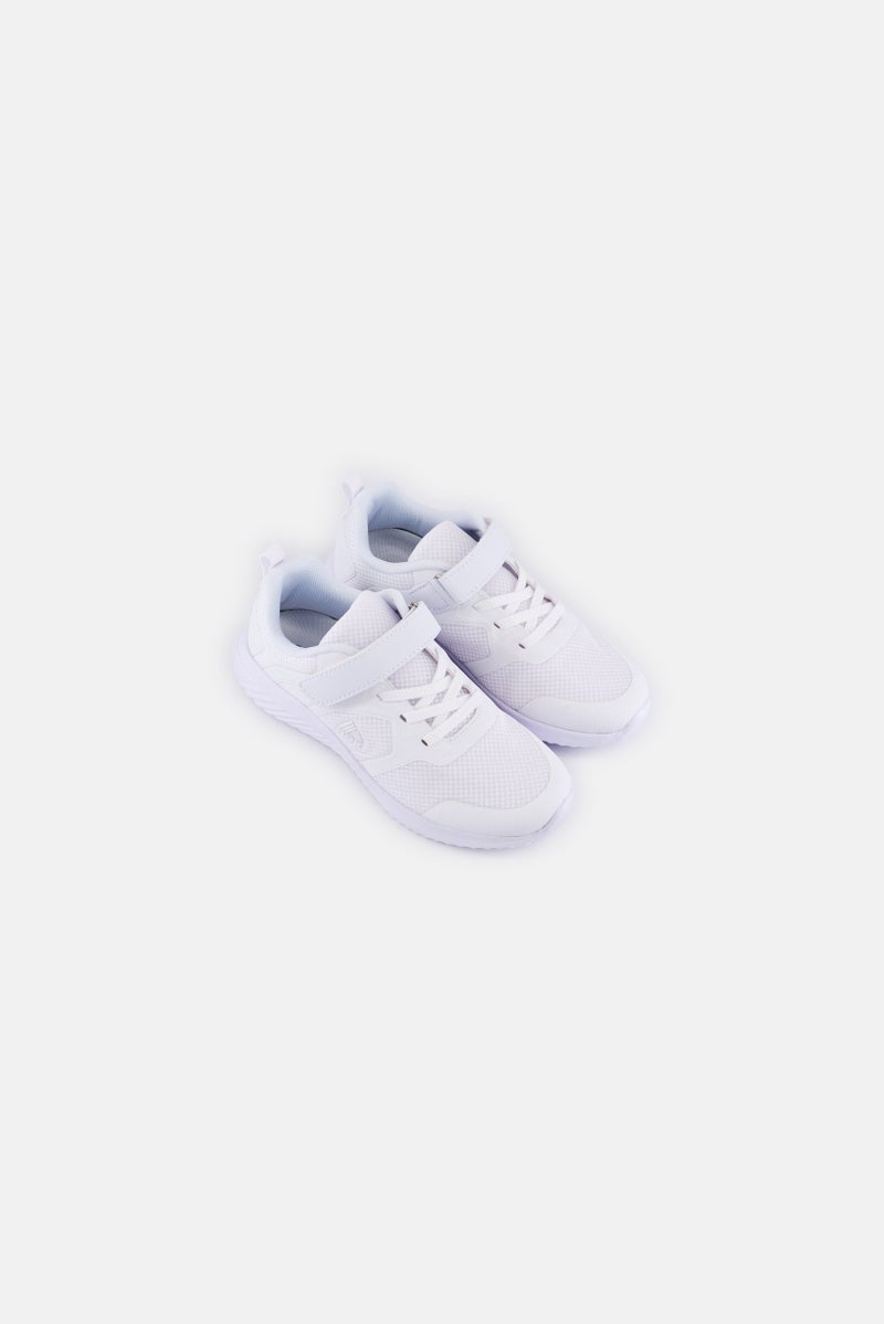 RBX Kids Boys Velcro Closure School Shoes, White  - Image 4