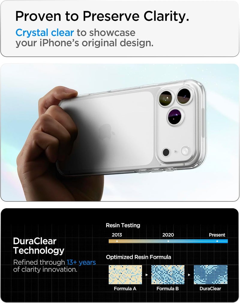 Spigen Ultra Hybrid iPhone 18 Pro Max Case Cover (2026) - Crystal Clear - Image 2