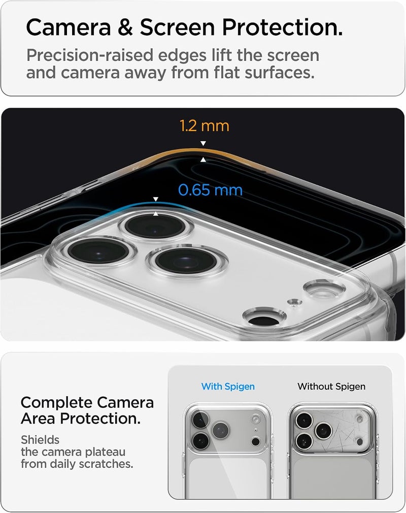 Spigen Ultra Hybrid iPhone 18 Pro Max Case Cover (2026) - Crystal Clear - Image 5