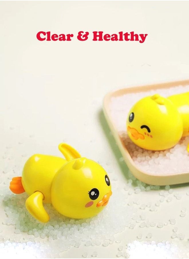 Generic - Bath Toys, 2 PCS Yellow duck Wind-up Swimming  Toys Floating Water Pool Play Sets, Bathtub Shower Fun Bathtime - Image 1