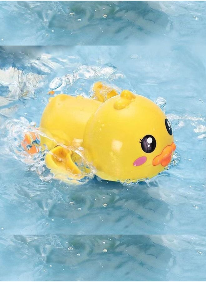 Generic - Bath Toys, 2 PCS Yellow duck Wind-up Swimming  Toys Floating Water Pool Play Sets, Bathtub Shower Fun Bathtime - Image 1