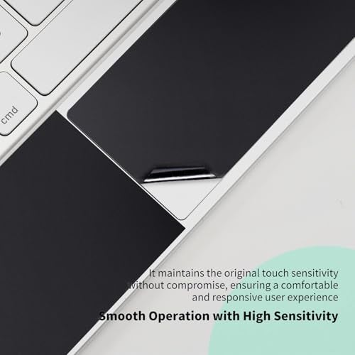 IMMOENUC Protective Skin Sticker for 2025 iPad Air M3 (A3266/A3267) 11-inch Magic Keyboard 3-Side ull Coverage Protective Vinyl Decals Self-Adhesive,Pre-Cut (Top/Bottom/Keyboard Panel)（Black） - Image 4