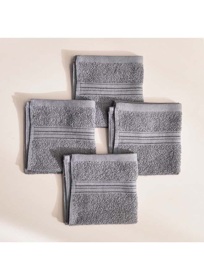 Home Box Essential Carded 4-Piece Face Towel Set 30 x 30 cm  - Image 3
