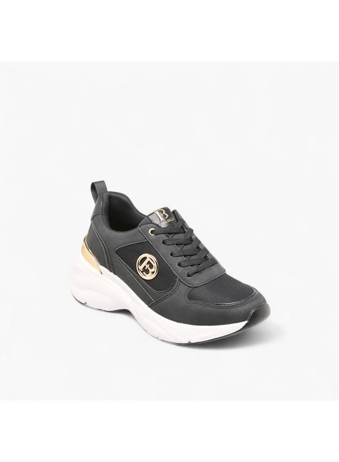 Flora Bella By Shoexpress Women Logo Accent Sneakers with Lace-Up Closure