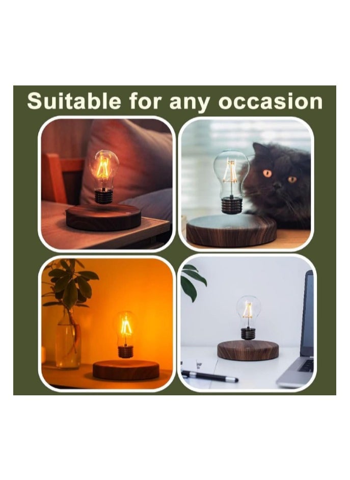 Generic - Magnetic Floating Light Bulb Lamp, Levitating LED Bulb Desk Lamp Rotating Levitation Wireless Bulb Decorative Light for Home Office Decor, Tech Gadgets Toys - Image 1