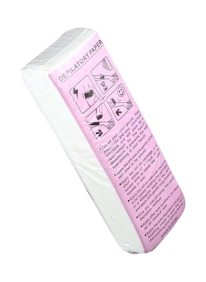 ORiTi 100-Piece Depilatory Hair Removal Wax Paper Set White 30grams  - Image 1