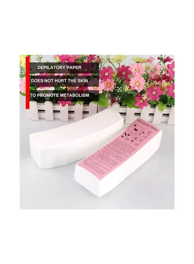 ORiTi 100-Piece Depilatory Hair Removal Wax Paper Set White 30grams - Image 3