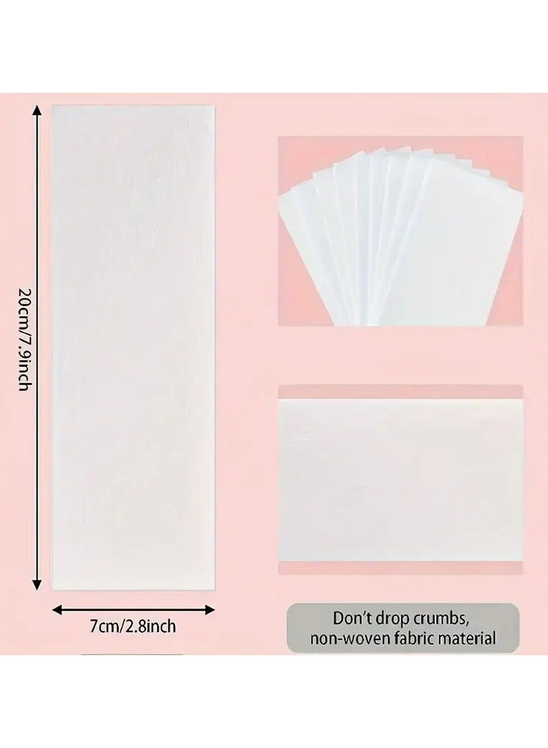 ORiTi 100-Piece Depilatory Hair Removal Wax Paper Set White 30grams - Image 4