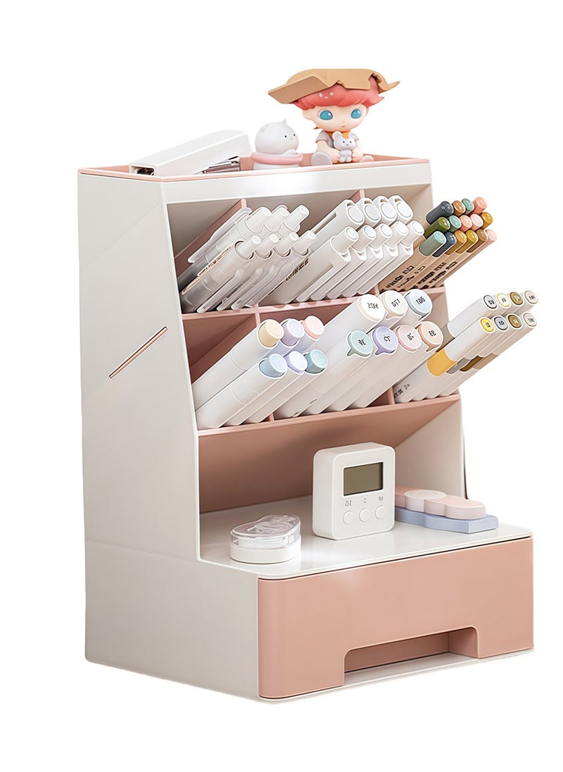 Kidle Office Storage Supplies Desk Organizer, Desk Organizer, Multifunctional Pen Holder, Storage Rack for School, Home, Office and Art Supplies  - Image 1