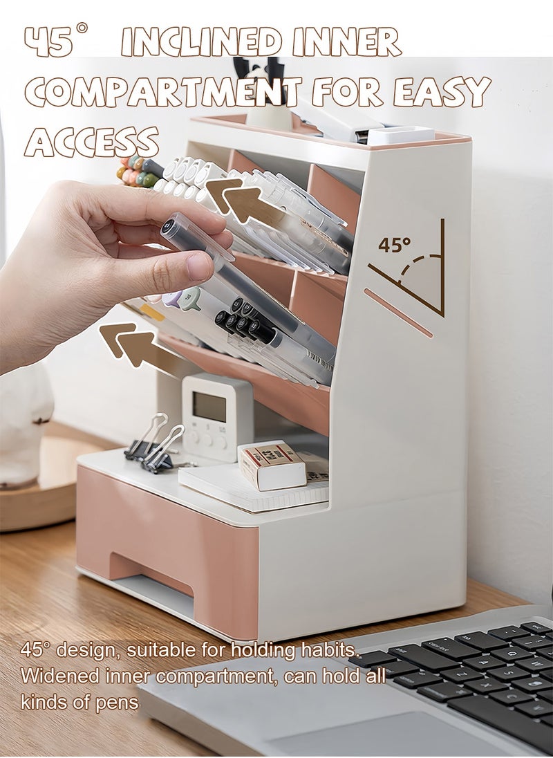 Kidle Office Storage Supplies Desk Organizer, Desk Organizer, Multifunctional Pen Holder, Storage Rack for School, Home, Office and Art Supplies  - Image 5