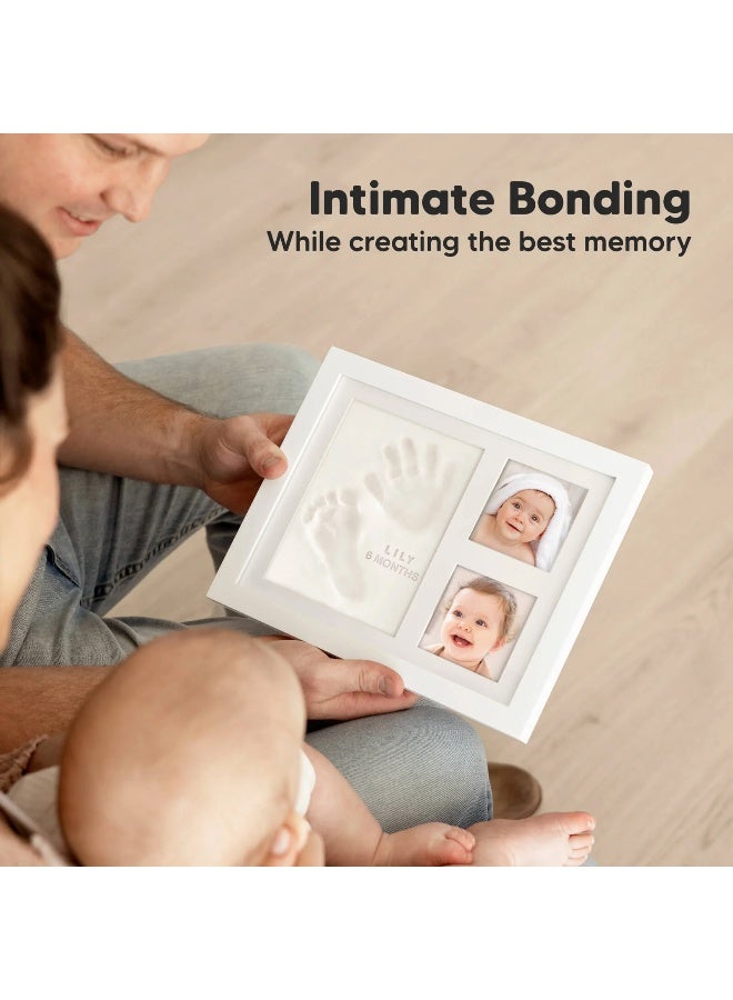 KeaBabies Baby Handprint & Footprint Frame, Nursery Décor, Ash Wood - Image 4