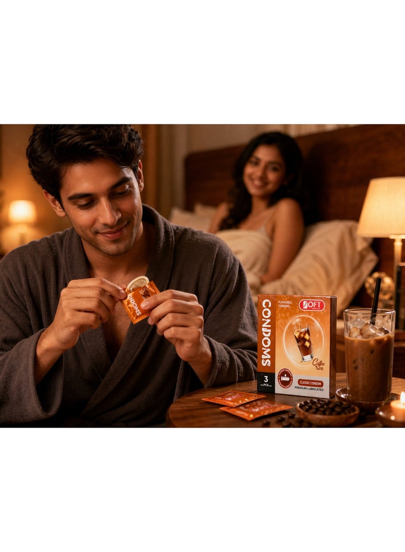 SOFT Medical Cola Flavoured Condoms – Classic Premium Lubricated, 3 Pieces, Adult Personal Use - Image 2
