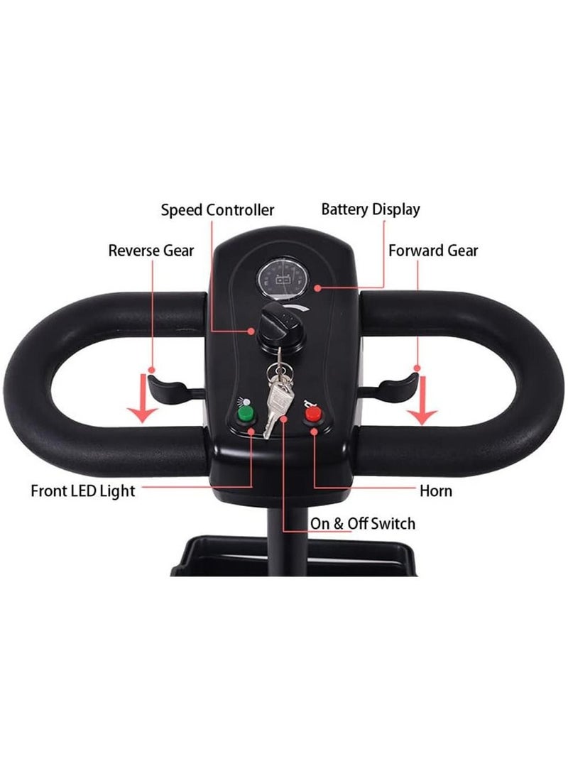 Cool Baby Style - 4-Wheel Electric Folding Scooter Portable Electric Wheelchair Scooter for Adults and Seniors Maximum Load 190KG - Image 1