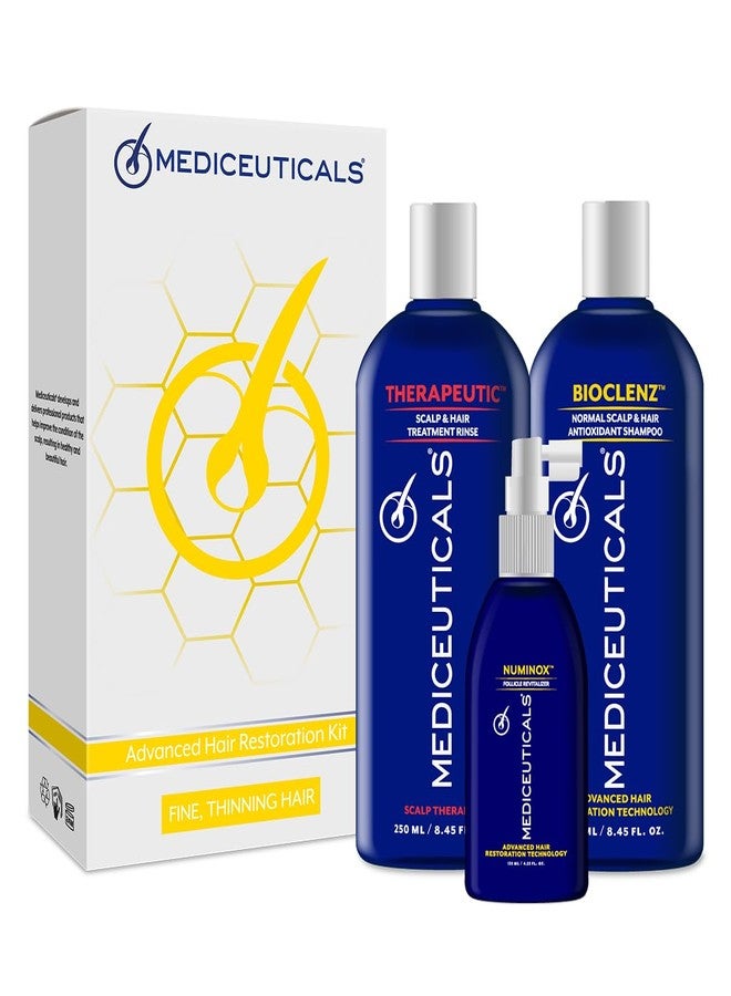 Mediceuticals Meticeuticals Restoration Kit for Women with Fine Hair. Kit includes Cellagen, Folligen, and Vitatin - Image 1