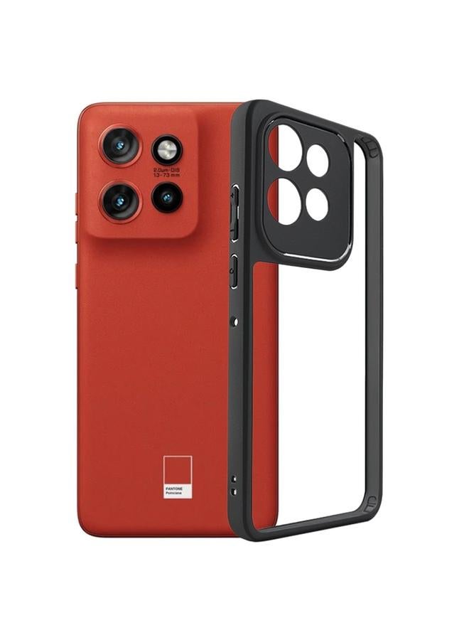 S-TOP Case For Motorola Edge 50 Neo Frosted TPU + Transparent PC Phone Case - Image 1