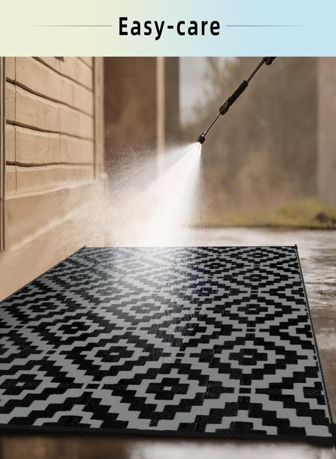 Favoyard سجادة خارجية من فافويارد، مقاس 5×8 قدم، مقاومة للماء، قابلة للاستخدام على الوجهين، مصنوعة من القش البلاستيكي، مثالية لتزيين الفناء الخارجي، مناسبة للتخييم، مناسبة للشرفات، والباحات، وحمامات السباحة، والحدائق الخلفية، والنزهات، والشواطئ، وأبواب الكرفانات. - Image 4