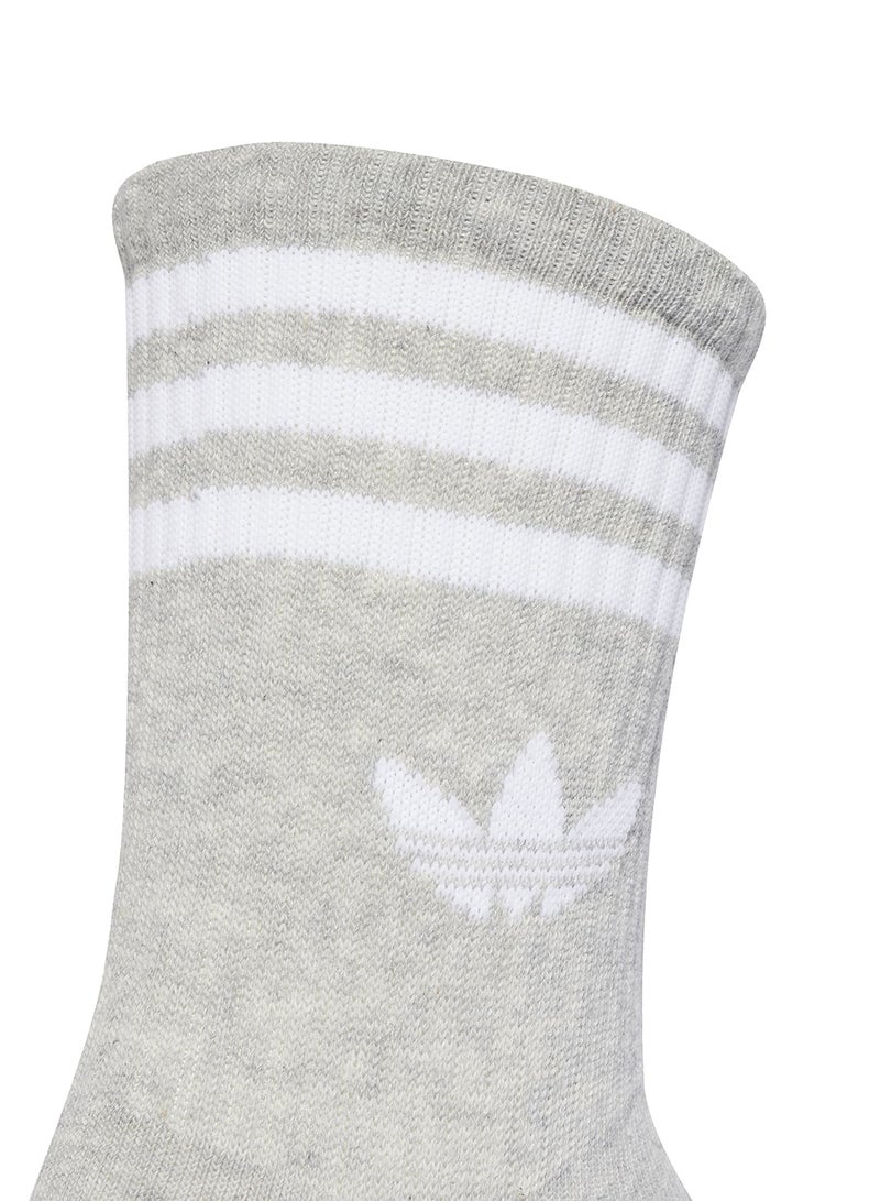 adidas Originals 3 Pack 3 Stripe Crew Socks  - Image 3
