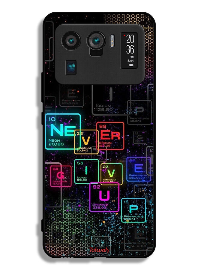 Tolwak Xiaomi Mi 11 Ultra Protective Case Cover Never Give Up Art - Image 2