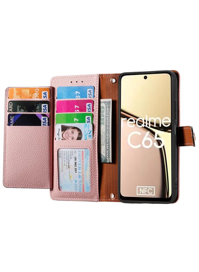 اس-توب جراب هاتف Realme C65 Love بسحاب وحزام من الجلد - Image 3