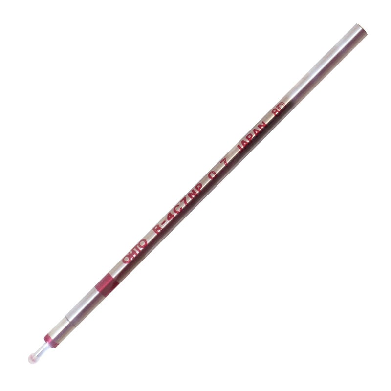 Ohto R-4C7NP Needle-Point Ballpoint Pen Refill - 0.7 mm - Red - Image 2