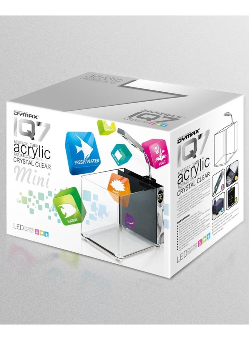 Dymax IQ7 Mini Acrylic Aquarium - Pink