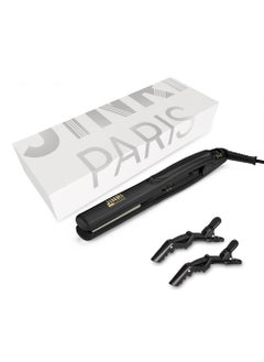 JINRI Jinri 1 Inch Professional Travel Hair Straightener with Dual Voltage Digital Anti Static Ceramic Tourmaline Flat Iron with LED Display Black 