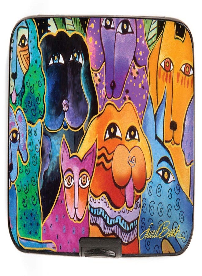 Monarque RFID Secure Armored Wallet, Laurel Burch Collection (Dogs and Doggies) - Image 1