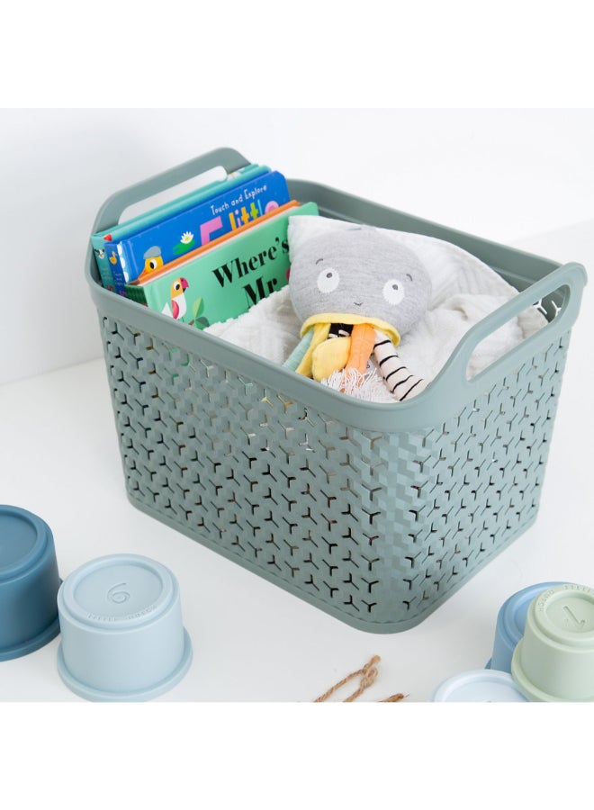 ستراتا أوربان سلة تخزين مستطيلة مع غطاء أخضر زنبقي 29 x 30 x 43.5 سم XW124-LPG-EX - Image 4