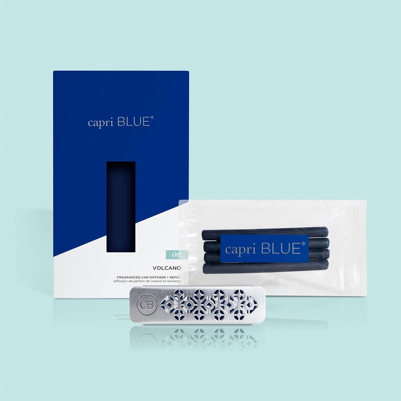 Capri Blue Volcano Fragranced Car Diffuser with Refills  Volcano Car Air Freshener Diffuser  Includes Tropical Fruit Scented Refills - Image 2