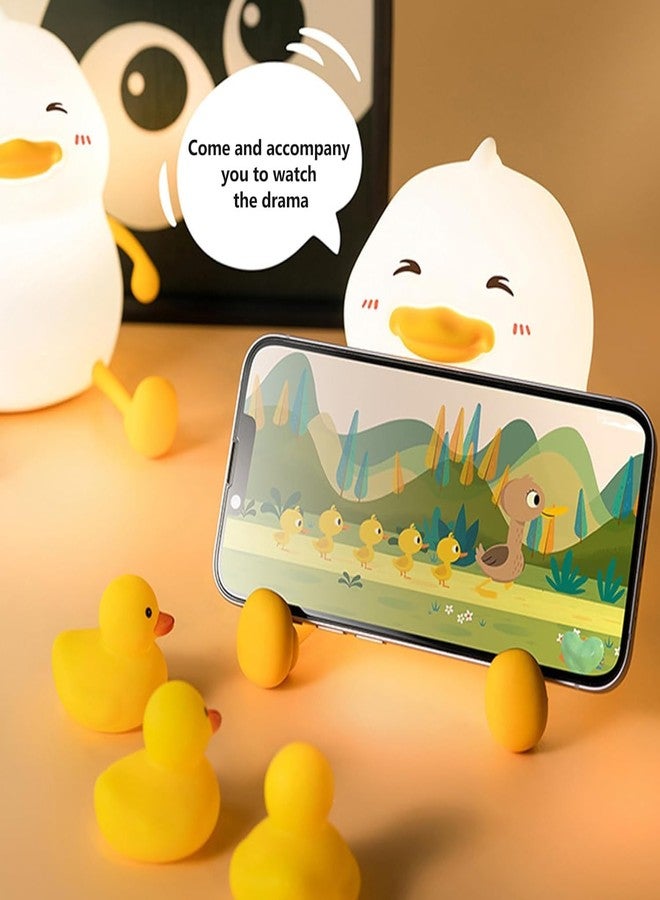 BuntyChiku Night Lamp for Bedroom | Touch Control Silicone Lamp with 7-Colour Changing Light | USB Rechargeable Bedside Girls & Boys | Warm White Diwali Decoration Light | Christmas Gift (Duck) - Image 5