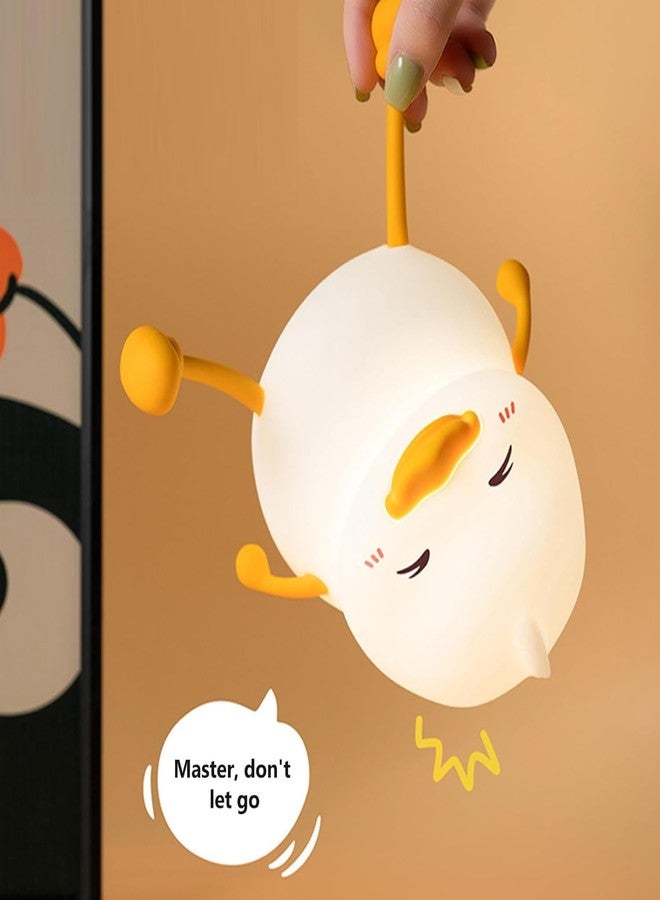 BuntyChiku Night Lamp for Bedroom | Touch Control Silicone Lamp with 7-Colour Changing Light | USB Rechargeable Bedside Girls & Boys | Warm White Diwali Decoration Light | Christmas Gift (Duck) - Image 4