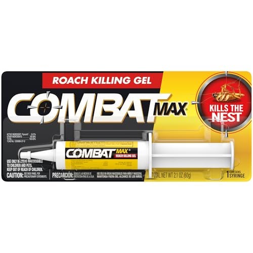 Combat Max Roach Killing Gel for Indoor and Outdoor Use, 1 Syringe, 2.1 Ounce (Pack of 1) - Image 1