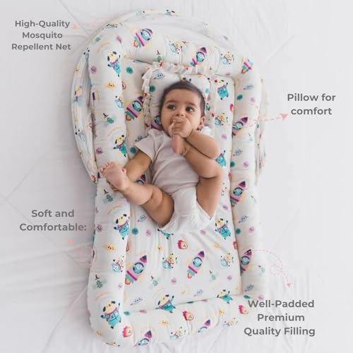 TIDY SLEEP Mosquito Net Bedding for Baby | Baby Gadda for New Born| 0Months+ | Size:90x65Cm | (Our Mission) - Image 4