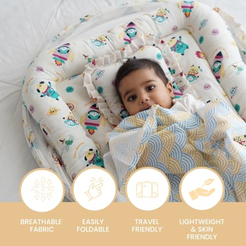 TIDY SLEEP Mosquito Net Bedding for Baby | Baby Gadda for New Born| 0Months+ | Size:90x65Cm | (Our Mission) - Image 2