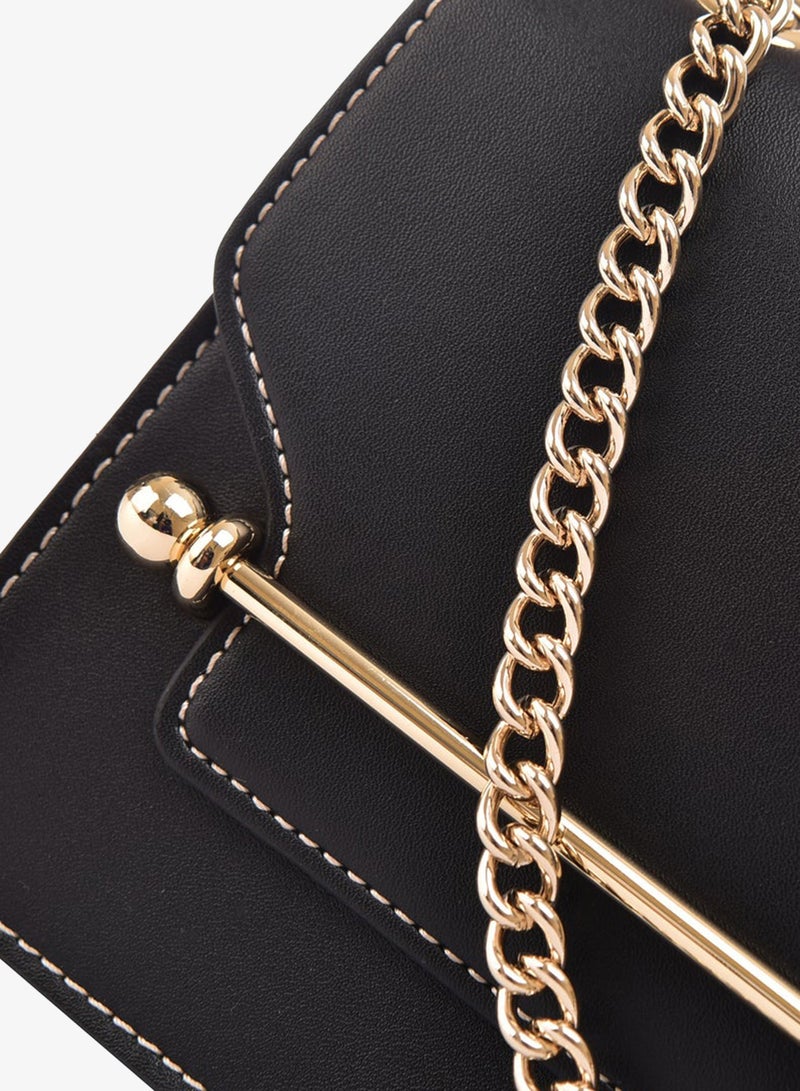 KANELLI Leather hand bag in contrasting colors from Kanelli \ black - Image 5