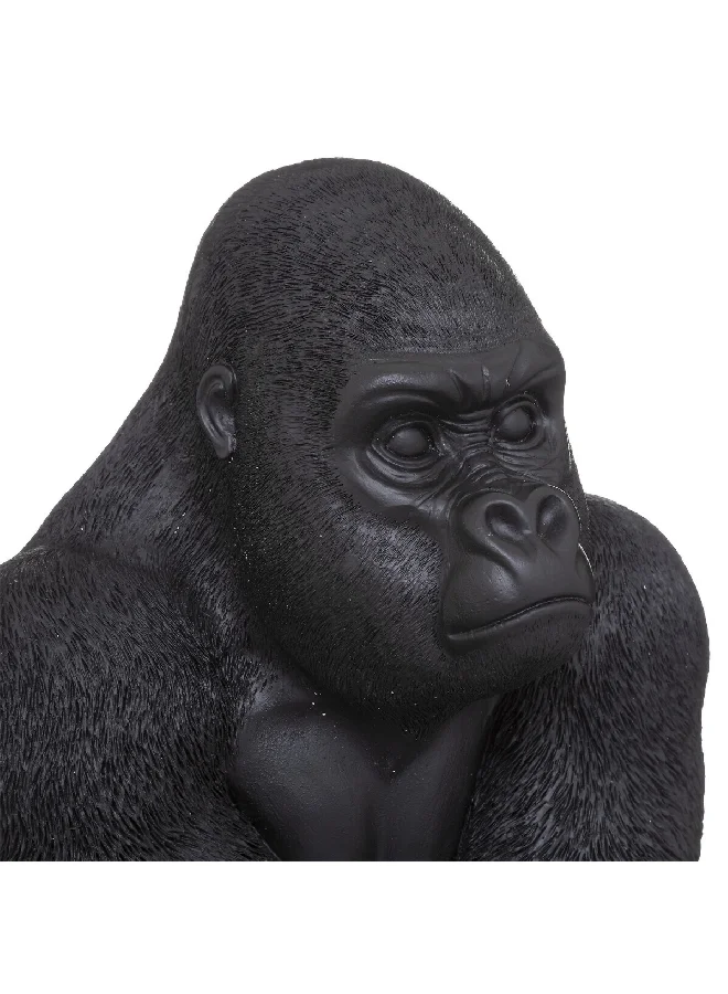 atmosphera Decorative Water-Resistant Polyresin Gorilla Statue Black 67.8 x 45.5 x 40.3 cm 185995