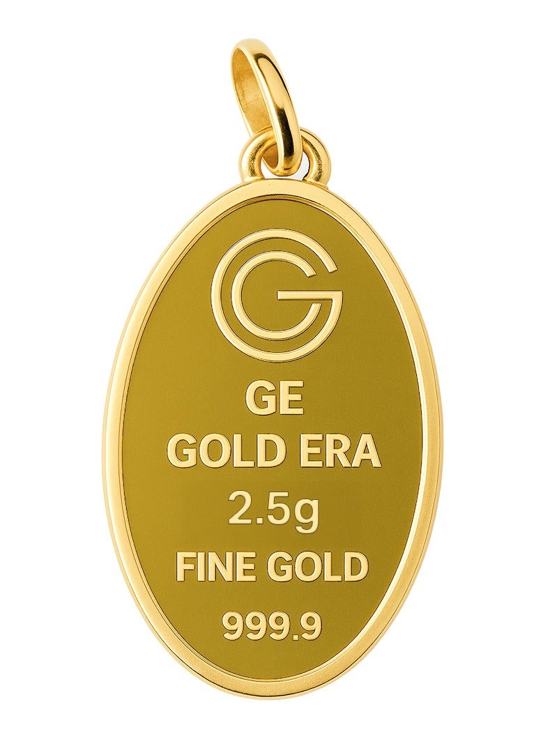 جولد ايرا Gold Era 2.5g 24K (999.9) Pure Gold Pendant – Engraved with Jesus Face – Religious Gold Jewelry for Gifting & Daily Wear  - Image 2
