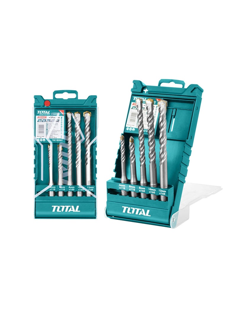 Total SDS Plus Hammer Drill Bit Set 5 Pieces - Image 3