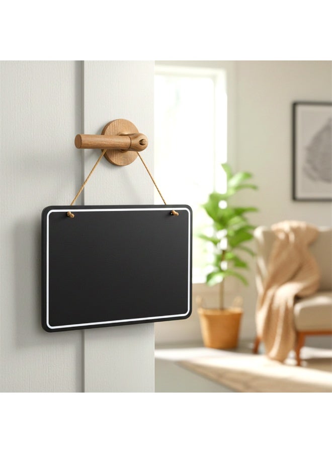 Habibi Party Wooden Blackboard Rectangular Hanging – 20 × 15 cm for Home Decor, Crafts & Event Display - Image 1