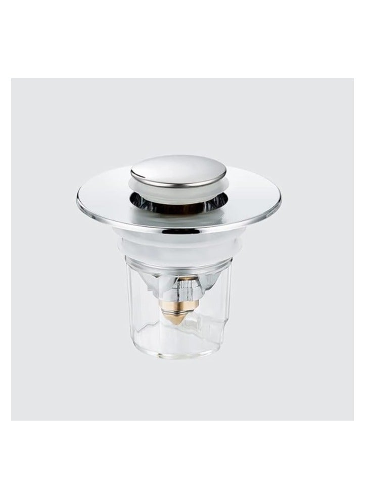 Silver stainless steel tub stopper that can withstand hot and cold water high quality - Image 1
