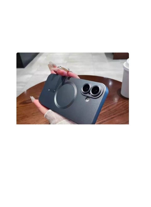 Phone Case for iPhone 14 max Magnetic Case [Adaptation with Magsafe] Matte Luxury Soft Metallic Luster Design for iPhone 14 max with Camera Protector-Grey